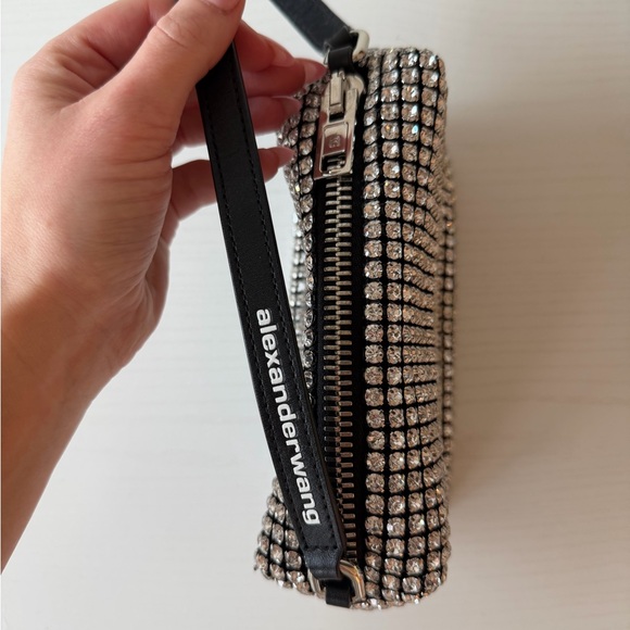 Crystal Mesh Shoulder Bag in Silver - Picture 4 of 10